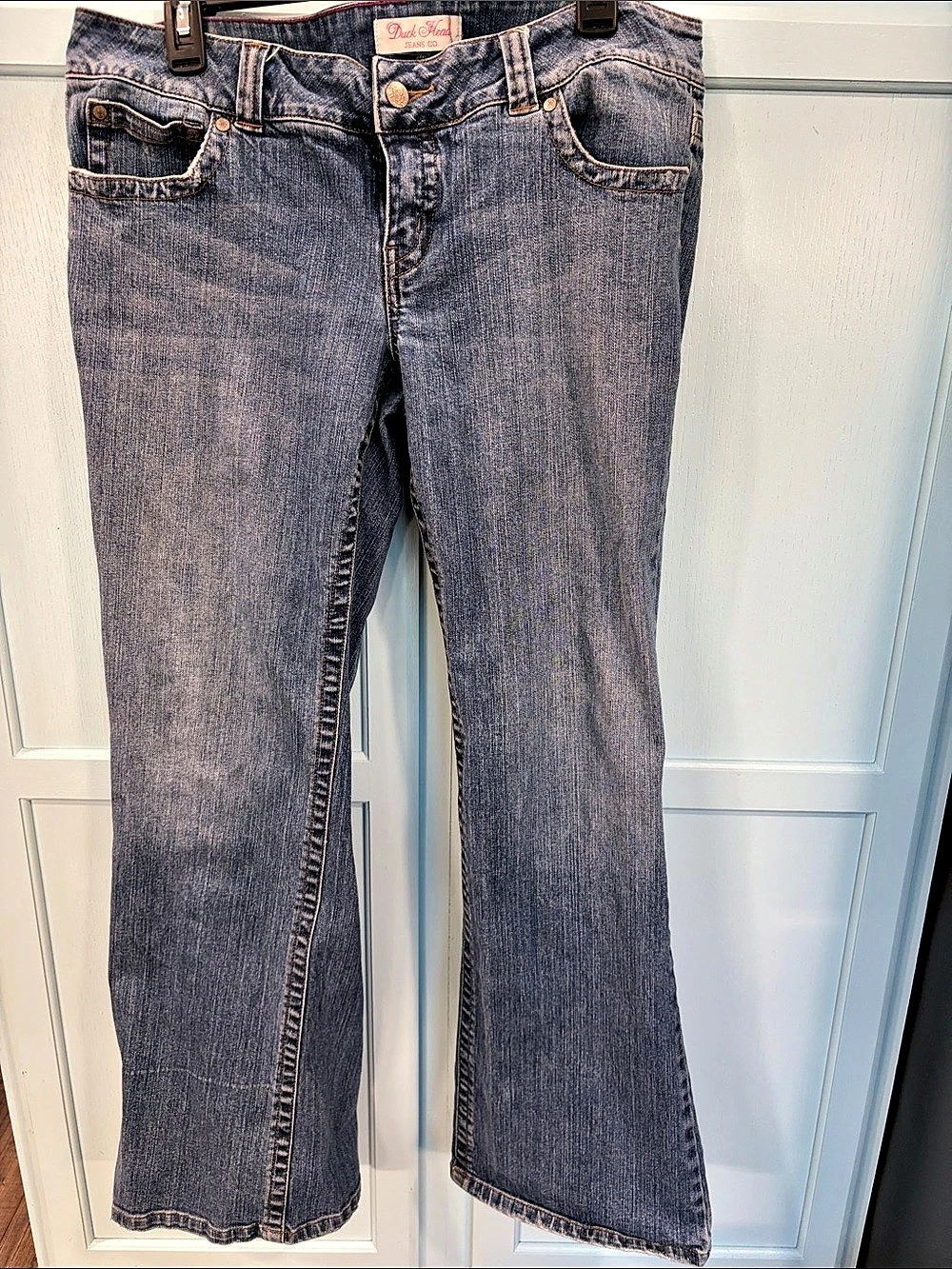 Duck Head Flare Jeans in Blue Waist 13